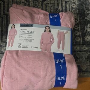Mondetta Youth Pink Fleece Set